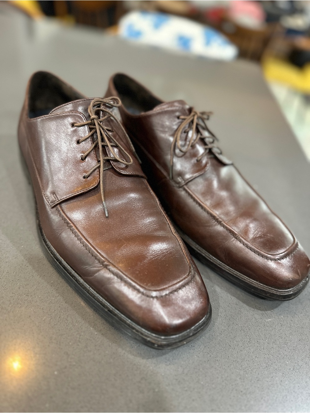 cole haan C03162 apron-toe derby/blucher size 15 Brown Excellent